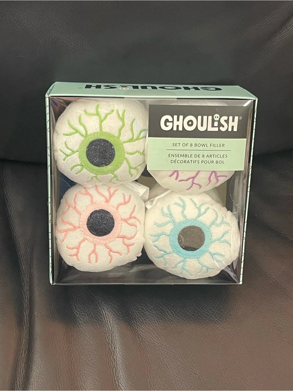 Ghoul•sh Eyeball Bowl Fillers - White with Green, Pink, Blue Veins